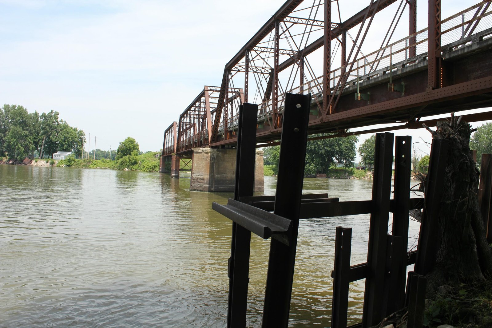 Looking north